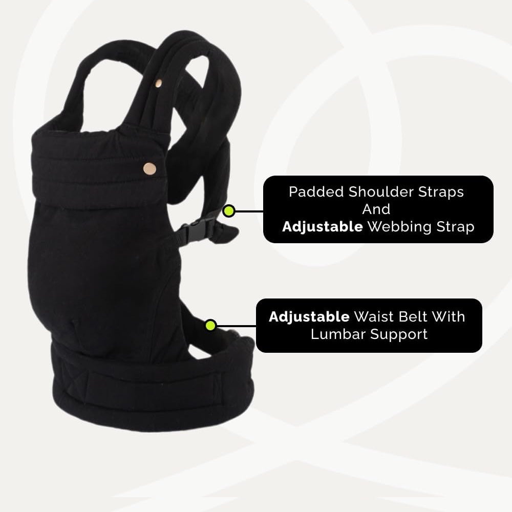 The Mama Carrier – Midnight Houndstooth Black