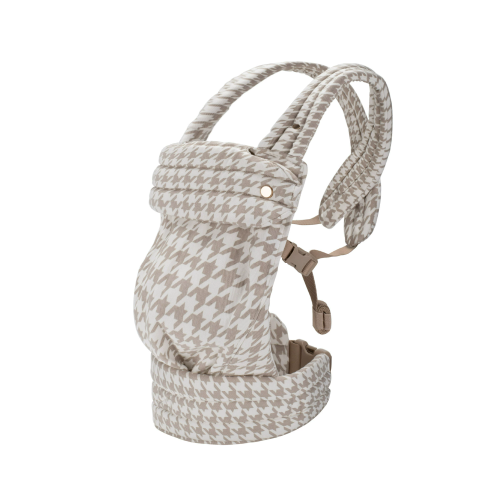 The Mama Carrier - Sand Houndstooth Beige