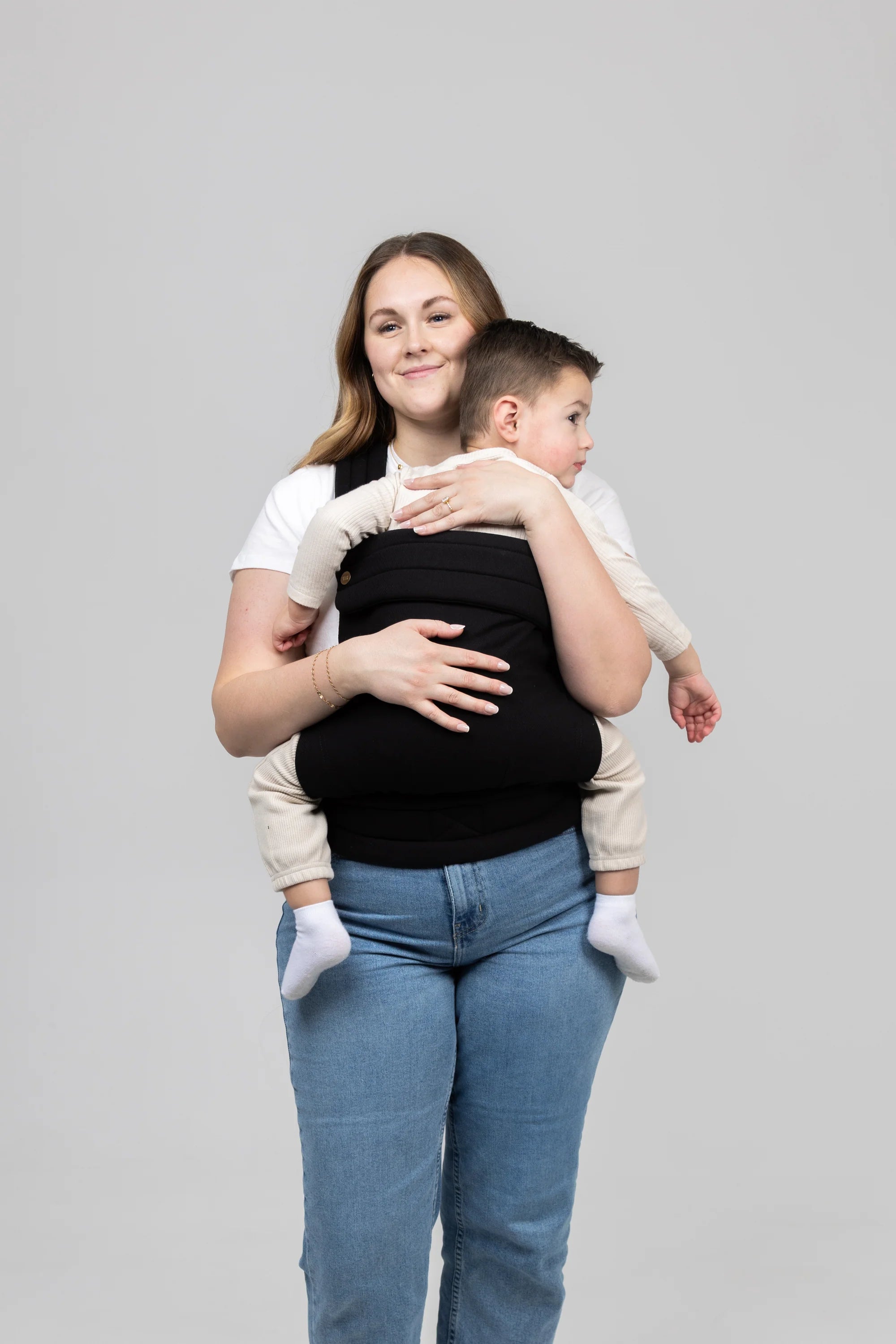 The Mama Carrier – Midnight Houndstooth Black