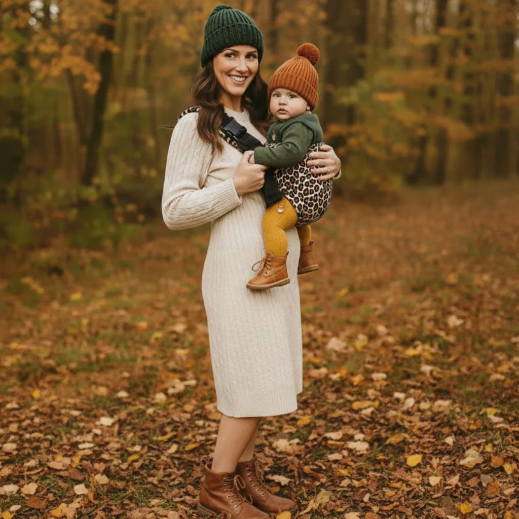 The Mama Carrier - Cozy Leopard Sling